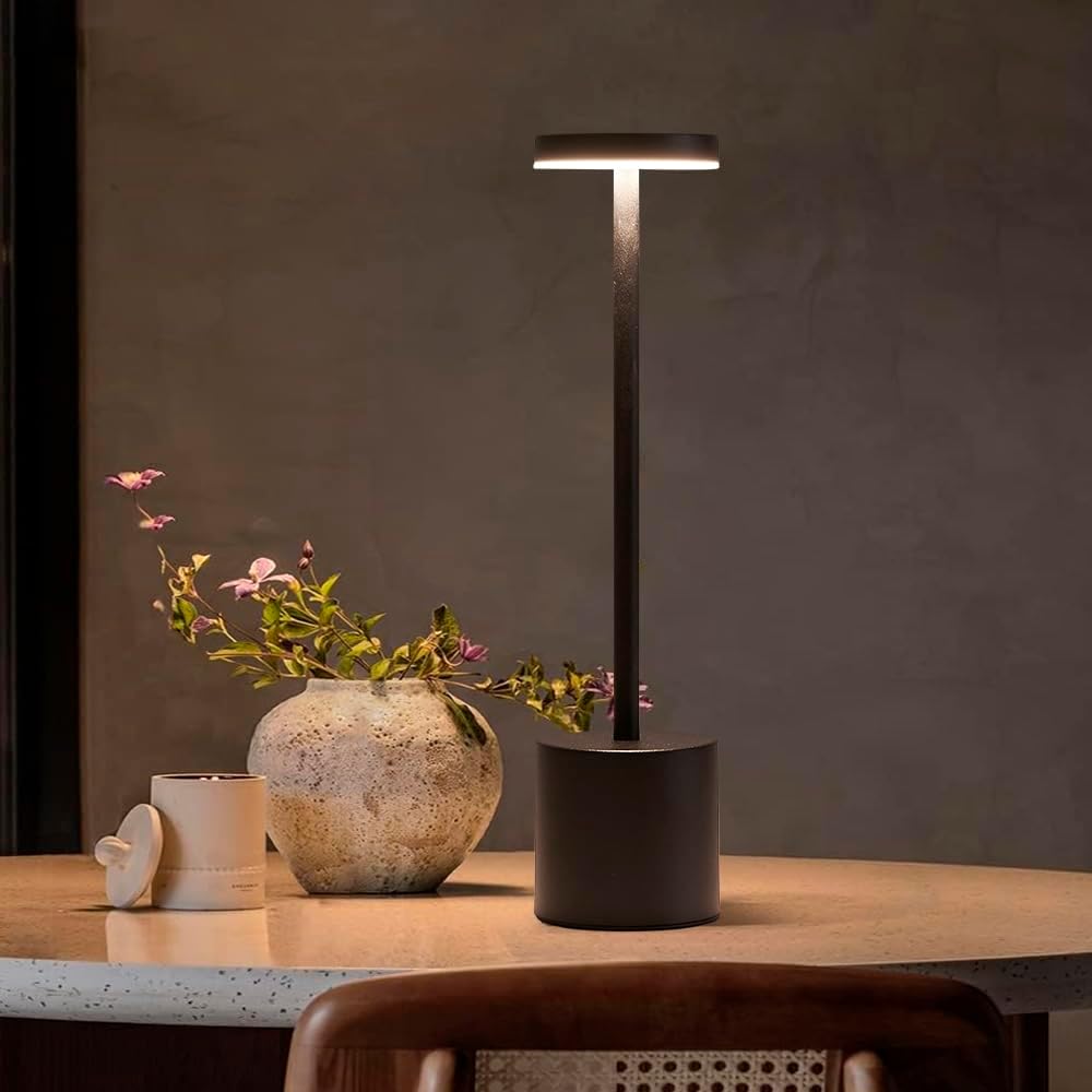 Wireless Table Lamp - Touch Lamp with 3 Light Modes