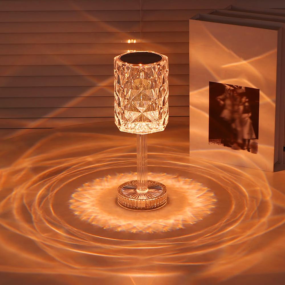 Rose Diamond Lamp with 16 Colors - Touch & Remote Control