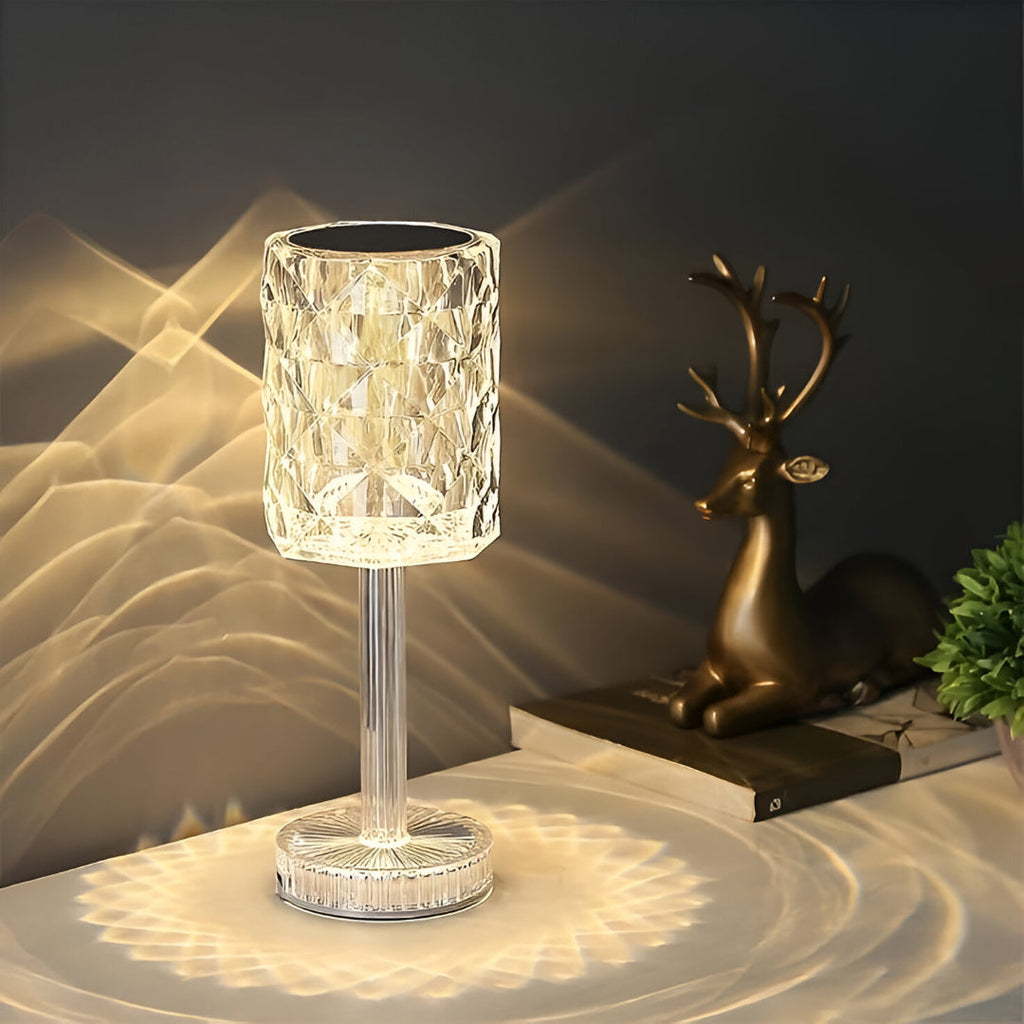 Rose Diamond Lamp with 16 Colors - Touch & Remote Control