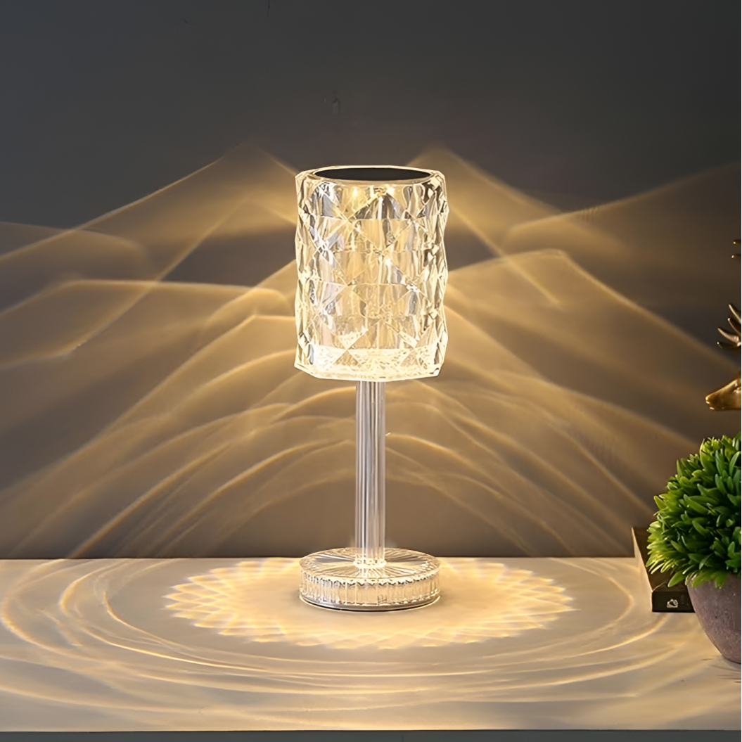 Rose Diamond Lamp with 16 Colors - Touch & Remote Control
